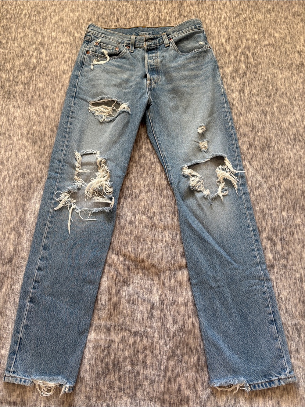 Levi’s 501 denim jeans button fly 100% cotton 28 x 30